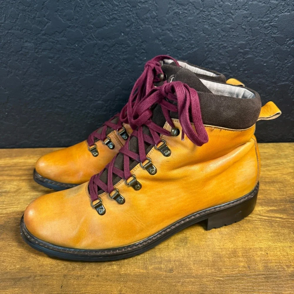 Rush by Gordon Rush Chester 104541 Tan Leather Hiking Boots‎ Mens 11